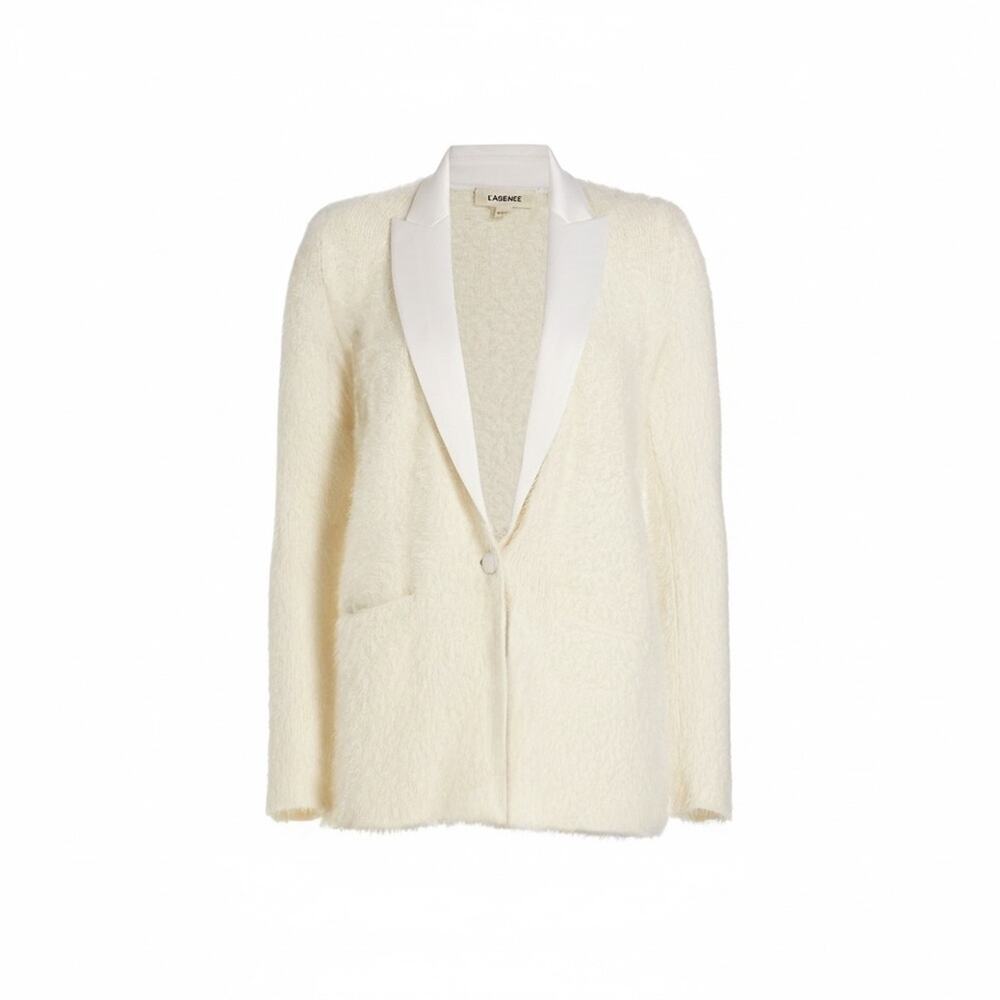 L'Agence Baileigh Bouclé Blazer in Ivory - NWOT - Medium